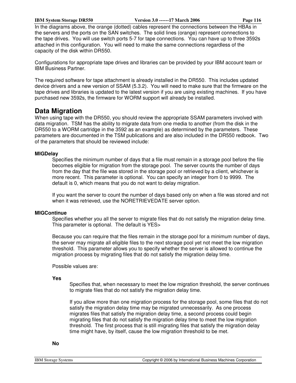 Data migration | IBM DR550 User Manual | Page 116 / 128