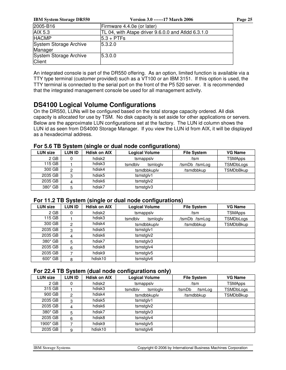 Ds4100 logical volume configurations | IBM DR550 User Manual | Page 25 / 128