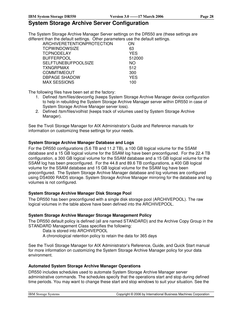 System storage archive server configuration | IBM DR550 User Manual | Page 28 / 128
