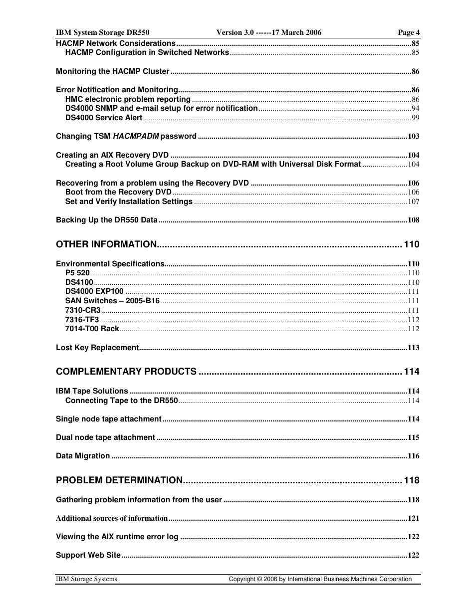 IBM DR550 User Manual | Page 4 / 128