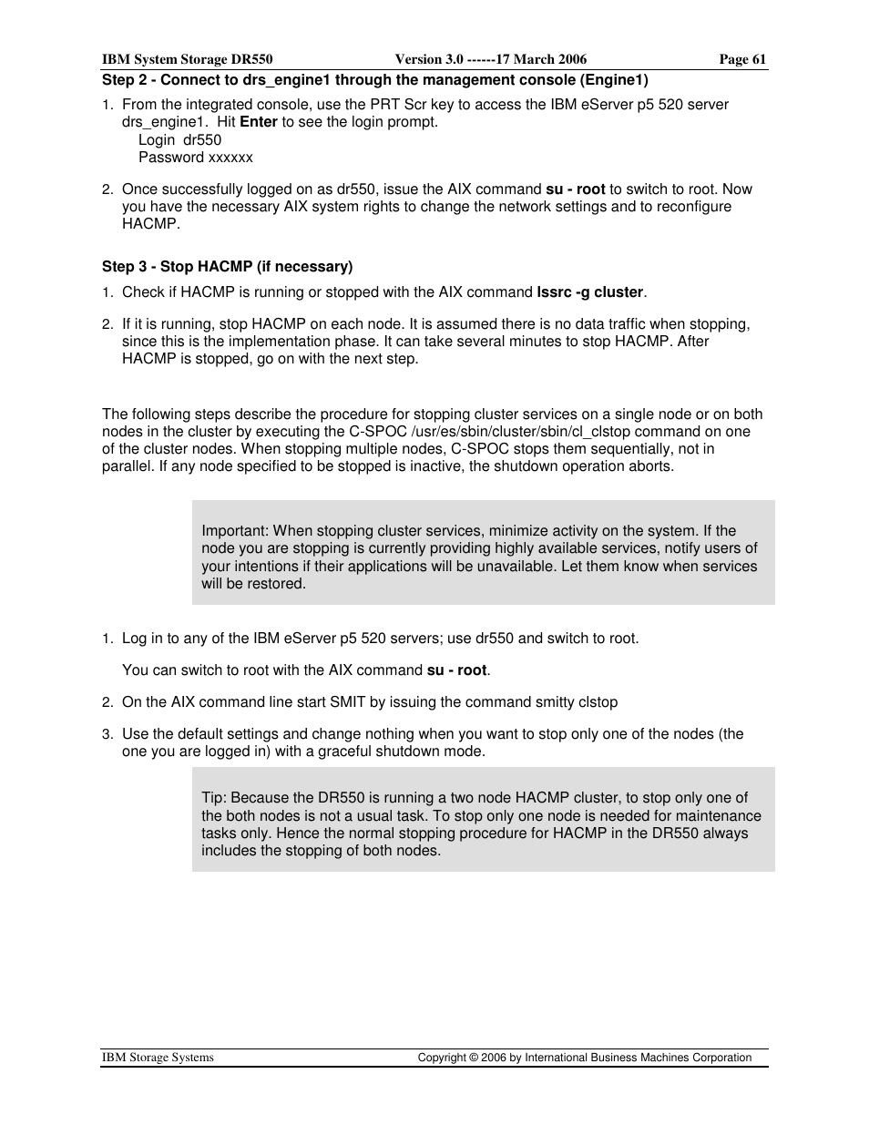 IBM DR550 User Manual | Page 61 / 128