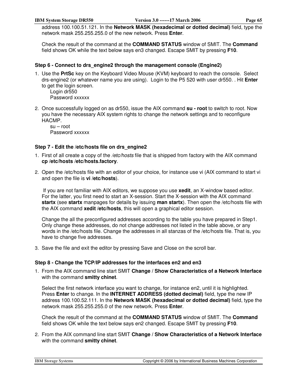 IBM DR550 User Manual | Page 65 / 128