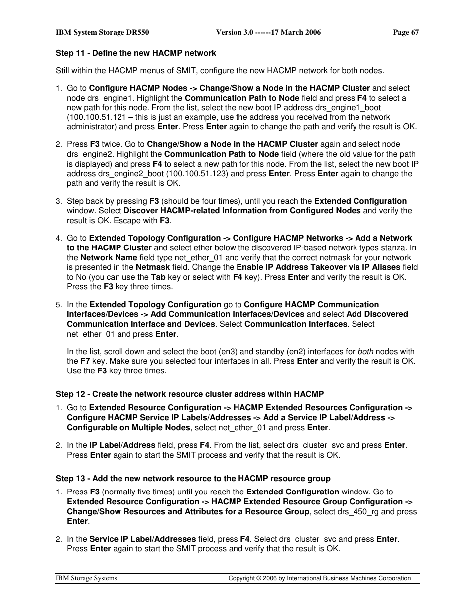 IBM DR550 User Manual | Page 67 / 128