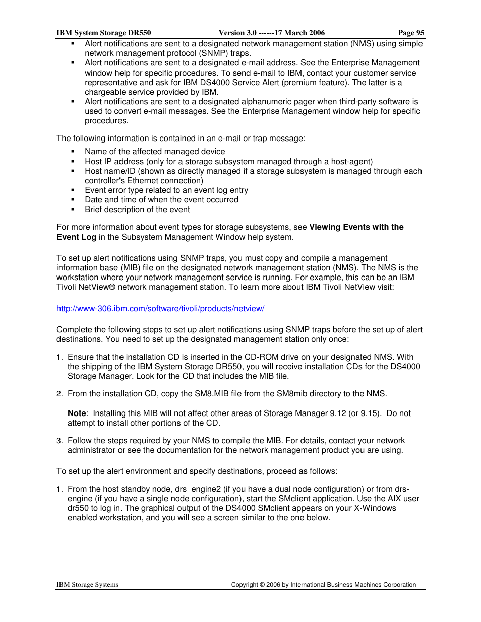 IBM DR550 User Manual | Page 95 / 128