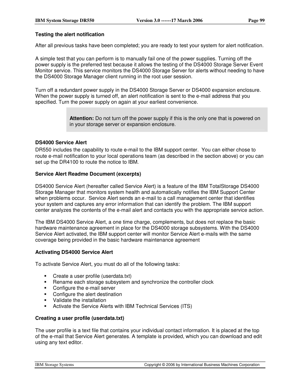 IBM DR550 User Manual | Page 99 / 128