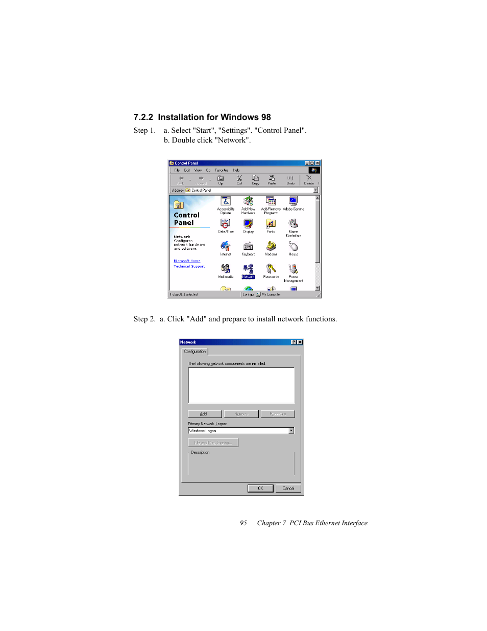 2 installation for windows 98, Before you begin | IBM CFC2 User Manual | Page 103 / 154