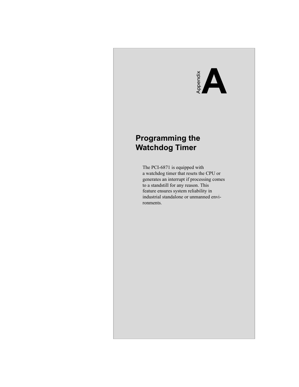 Appendix a programming the watchdog timer, Pci bus ethernet interface | IBM CFC2 User Manual | Page 119 / 154