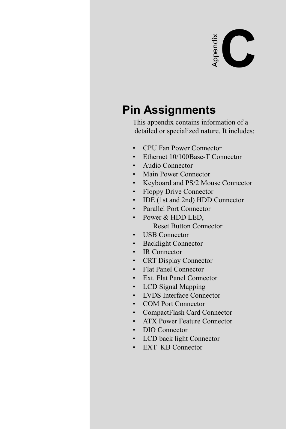 Appendix c pin assignments, Nstallation for ms-dos and windows 3.1, Nstallation for windows 98 | IBM CFC2 User Manual | Page 129 / 154