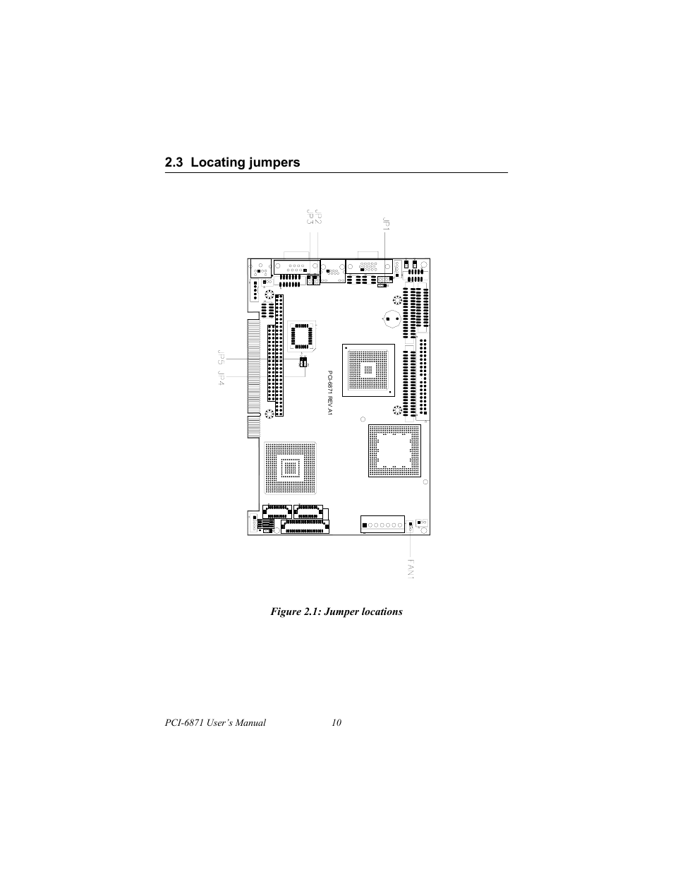3 locating jumpers, Vga/lcd/lvds interface, Figure 2.1: jumper locations | IBM CFC2 User Manual | Page 18 / 154