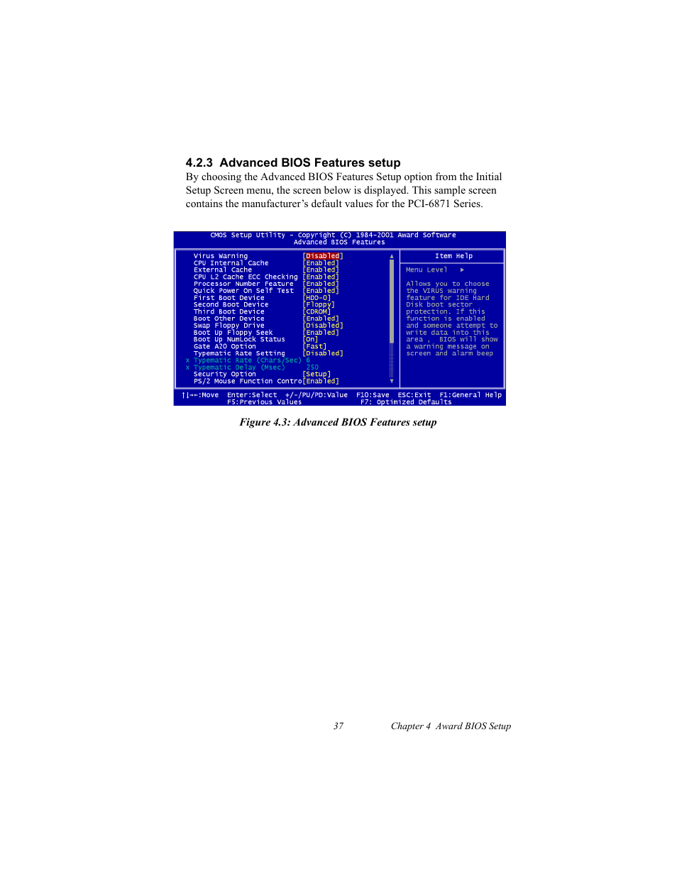 3 advanced bios features setup, Thernet software configuration | IBM CFC2 User Manual | Page 45 / 154