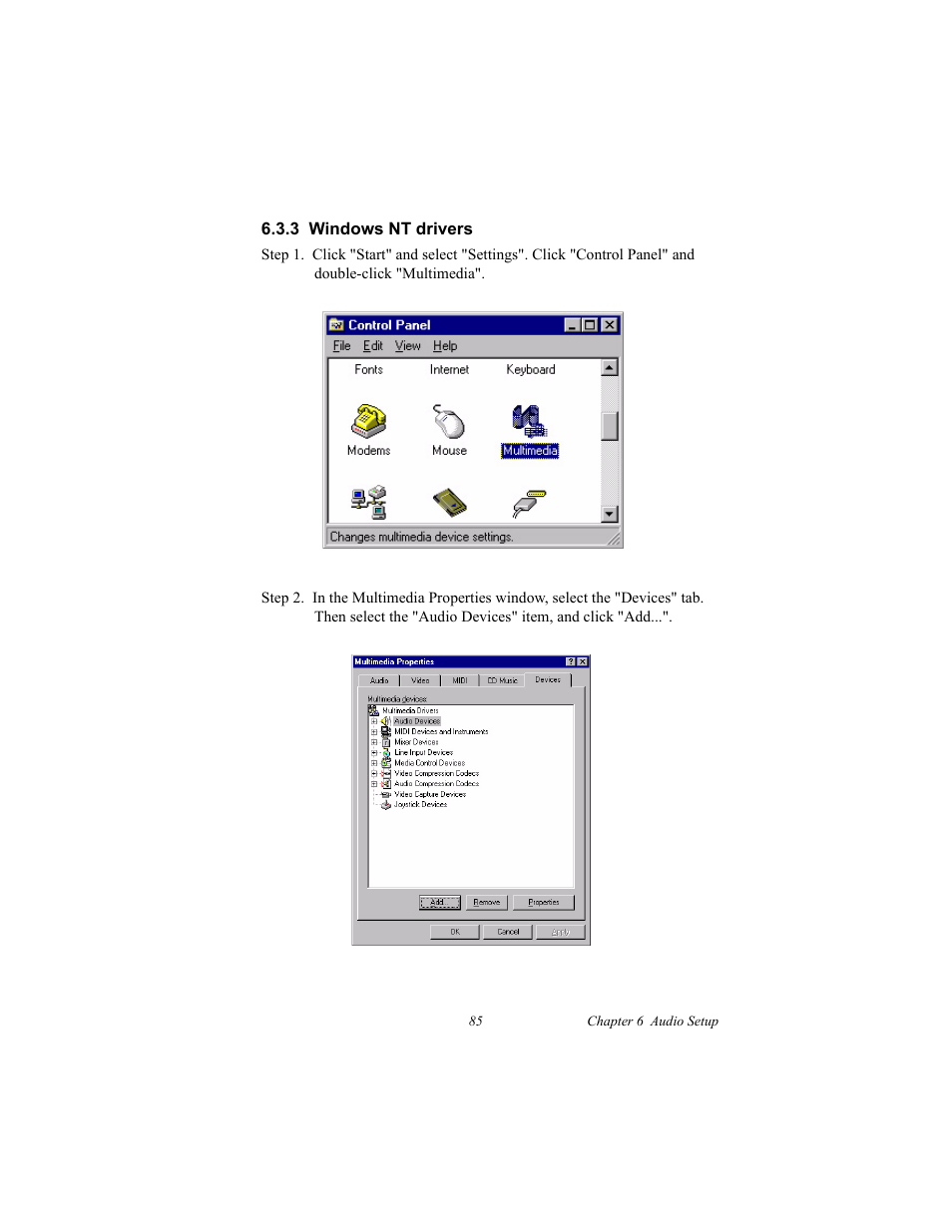 3 windows nt drivers | IBM CFC2 User Manual | Page 93 / 154