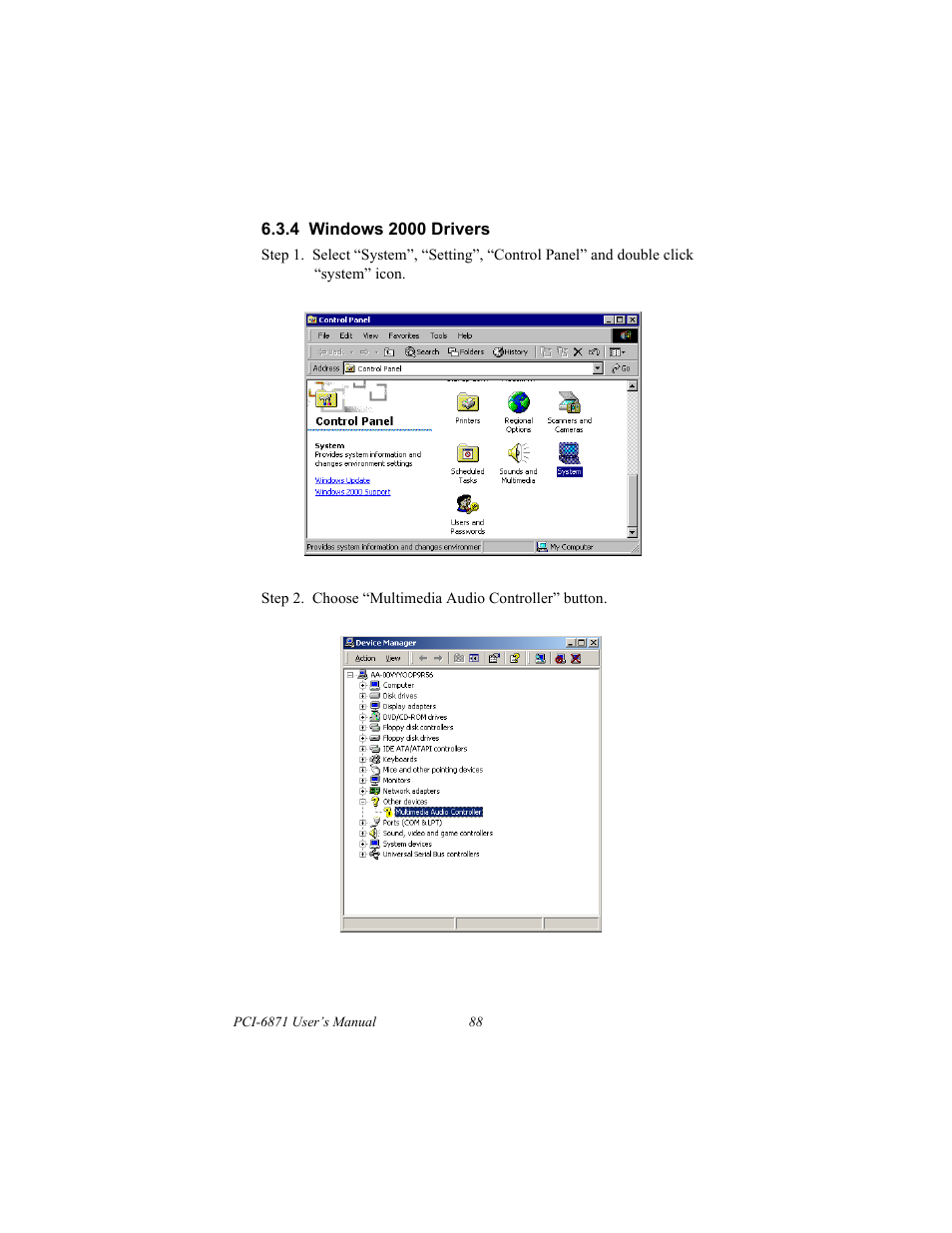 4 windows 2000 drivers | IBM CFC2 User Manual | Page 96 / 154
