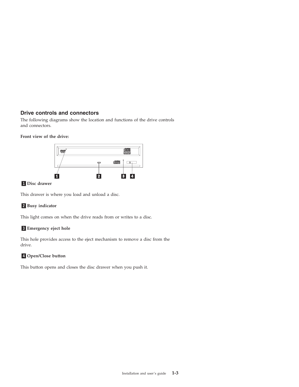 Drive controls and connectors | IBM 22P6959 User Manual | Page 11 / 50