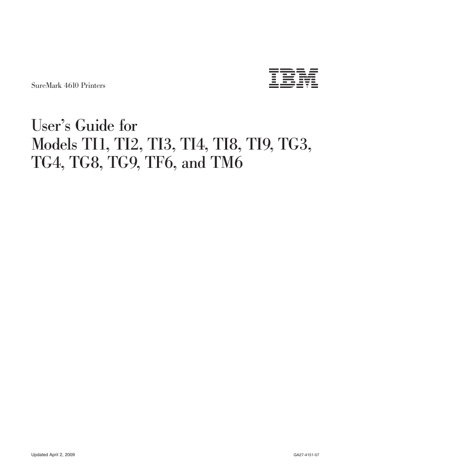 IBM SUREMARK TI8 User Manual | 244 pages