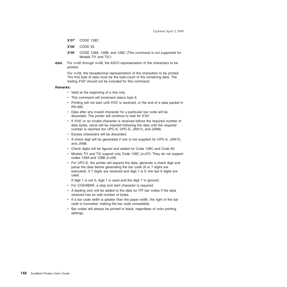 IBM SUREMARK TI8 User Manual | Page 170 / 244