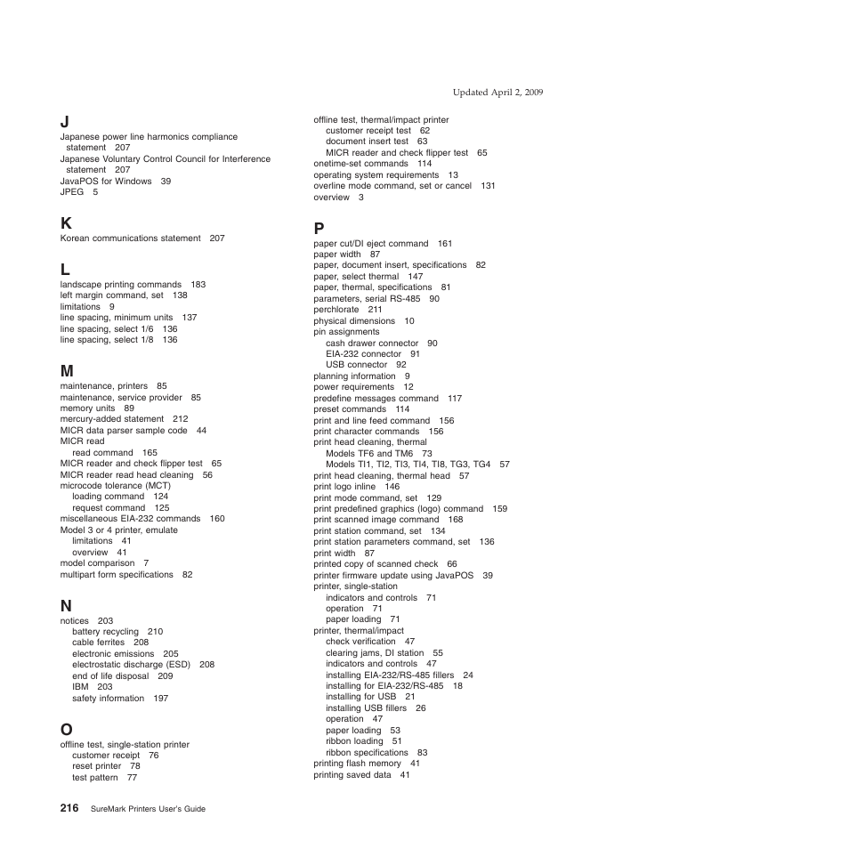 IBM SUREMARK TI8 User Manual | Page 238 / 244