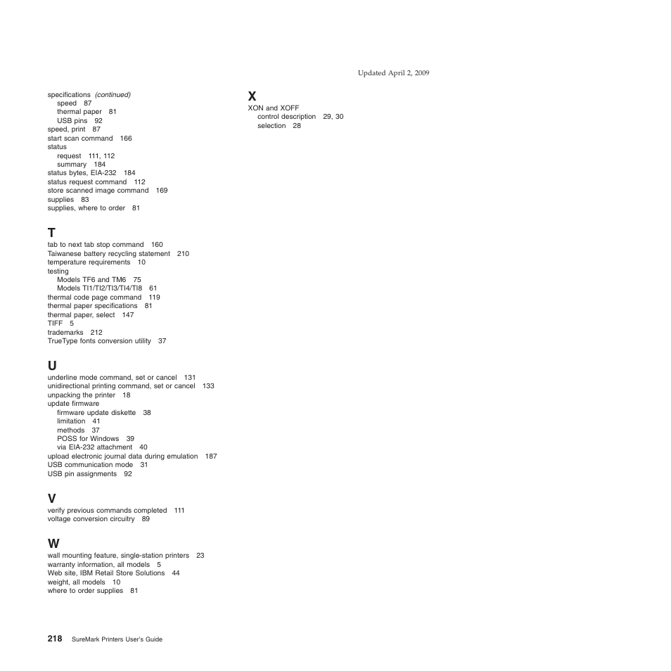 IBM SUREMARK TI8 User Manual | Page 240 / 244