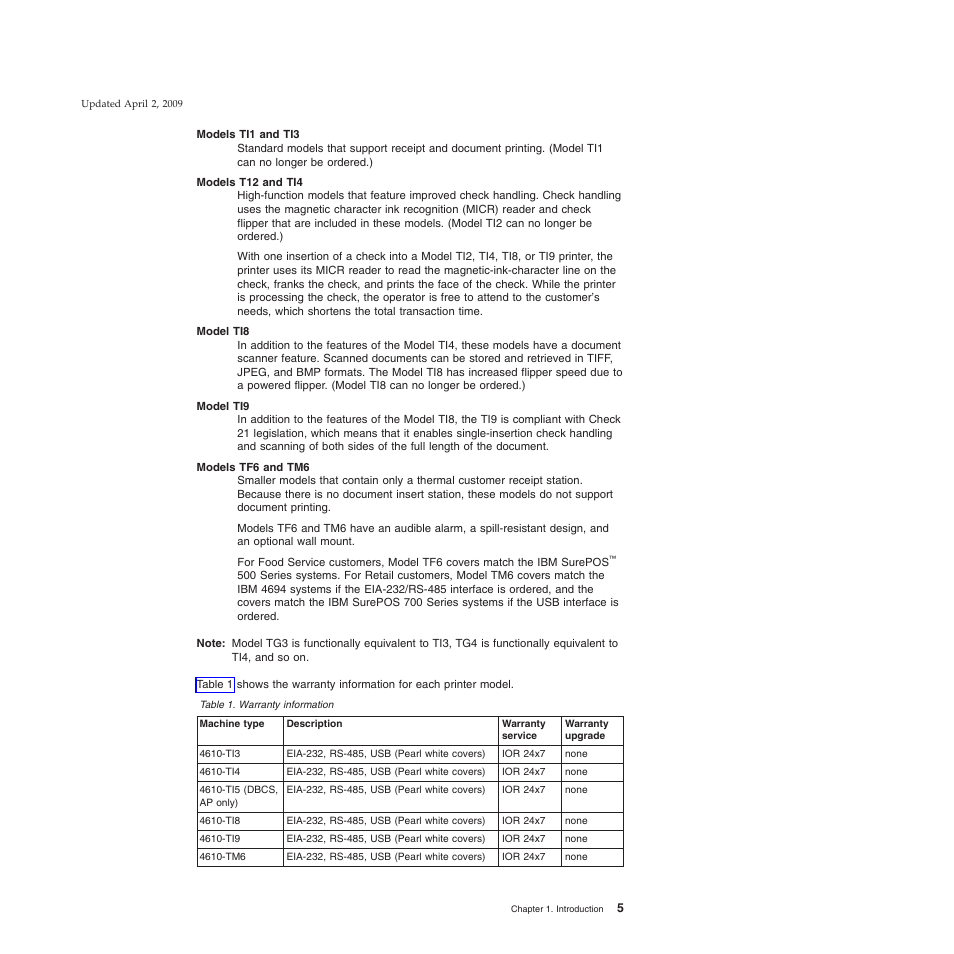 Warranty information | IBM SUREMARK TI8 User Manual | Page 27 / 244