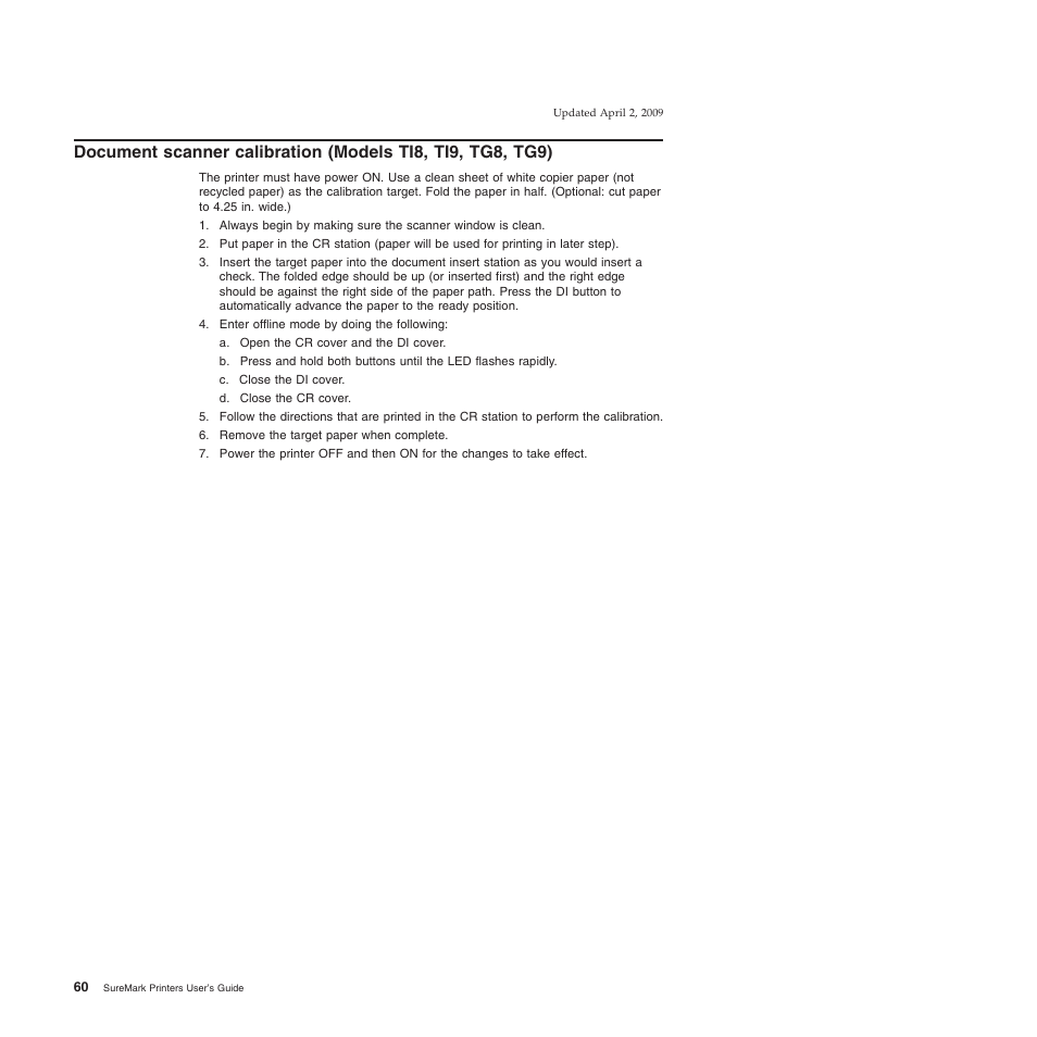 Document | IBM SUREMARK TI8 User Manual | Page 82 / 244