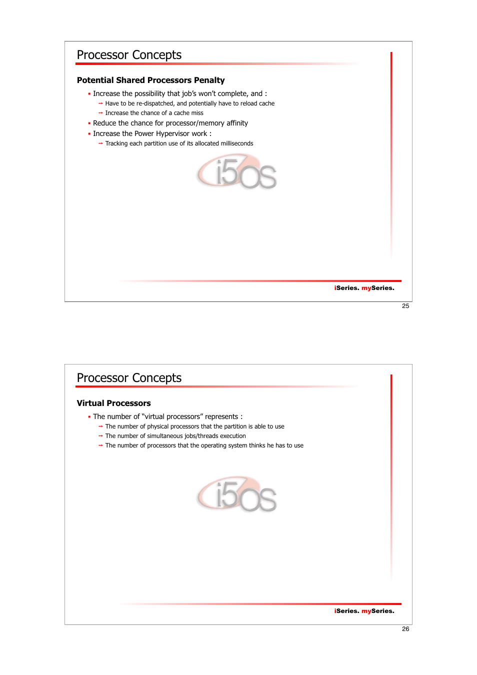 Processor concepts | IBM I5/OS User Manual | Page 13 / 59