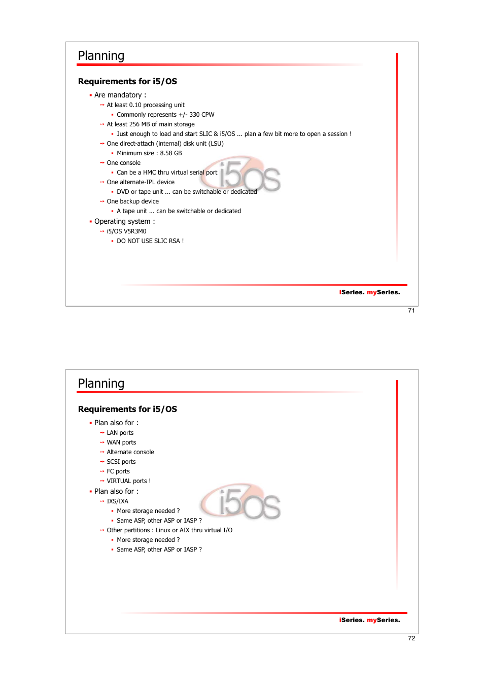 Planning | IBM I5/OS User Manual | Page 36 / 59