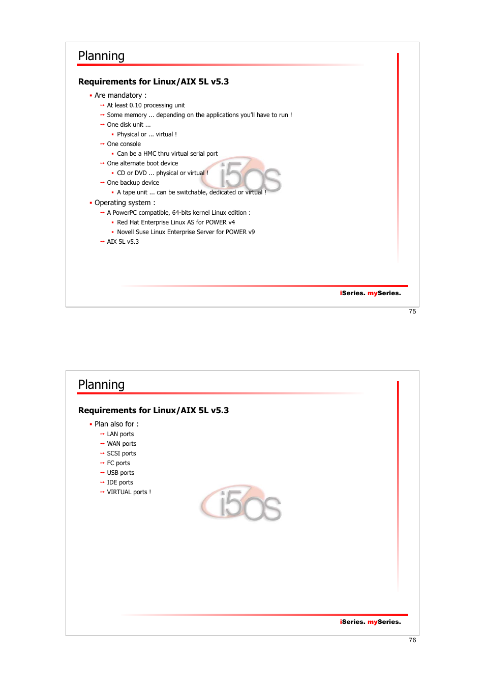 Planning | IBM I5/OS User Manual | Page 38 / 59