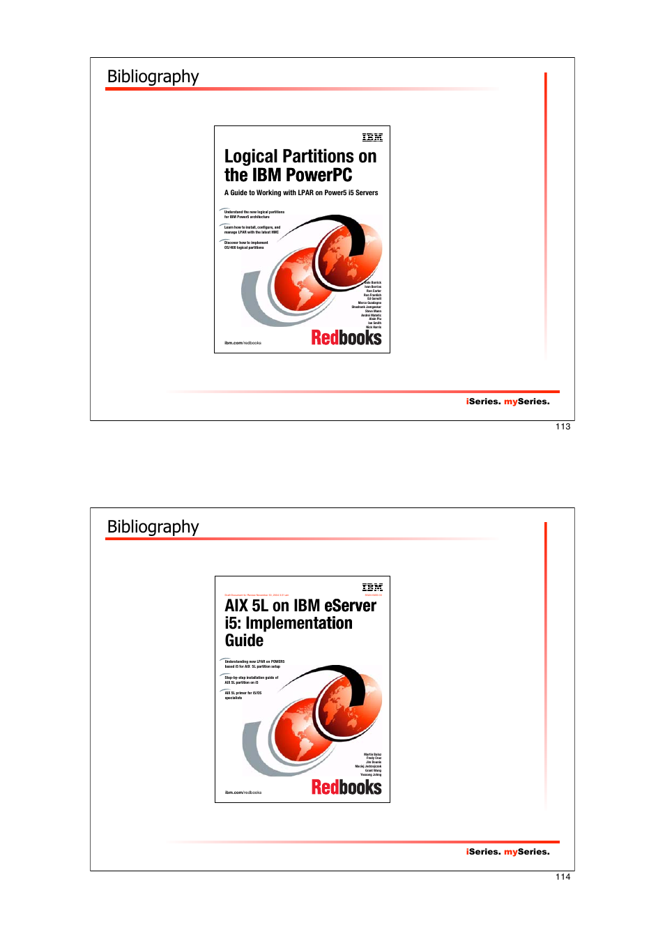 Bibliography | IBM I5/OS User Manual | Page 57 / 59