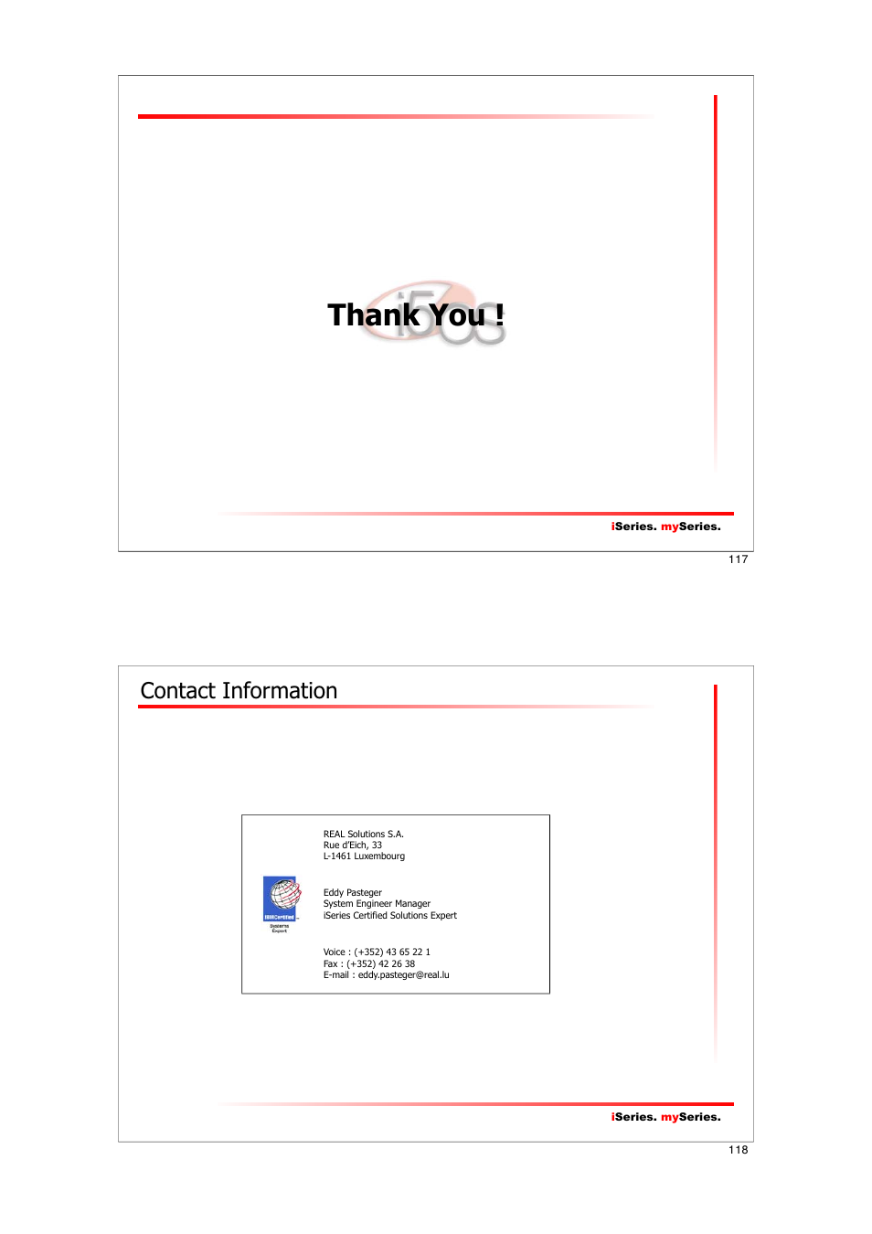 Contact information | IBM I5/OS User Manual | Page 59 / 59