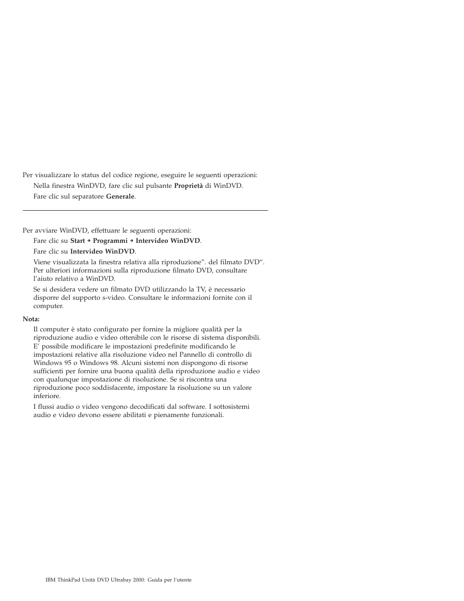 Avvio di windvd | IBM ULTRABAY 2000 User Manual | Page 28 / 62