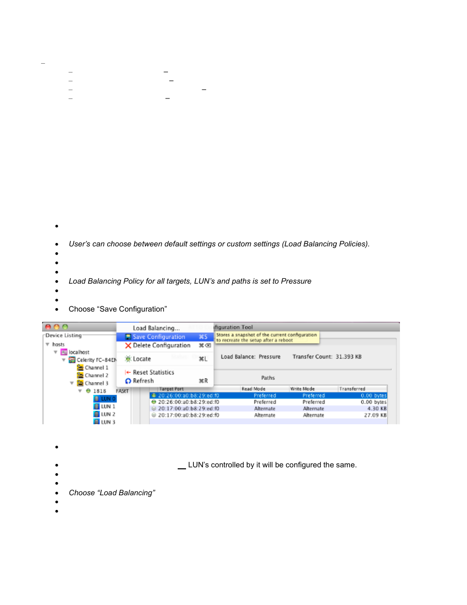 Load balancing policies, Configuring multipathing | IBM SYSTEM STORAGE DS5000 User Manual | Page 26 / 38