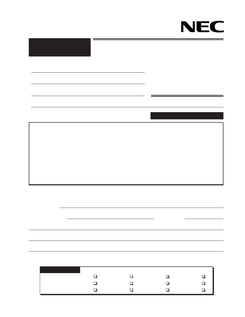 Facsimile, Message | IBM uPD78082 User Manual | Page 274 / 274