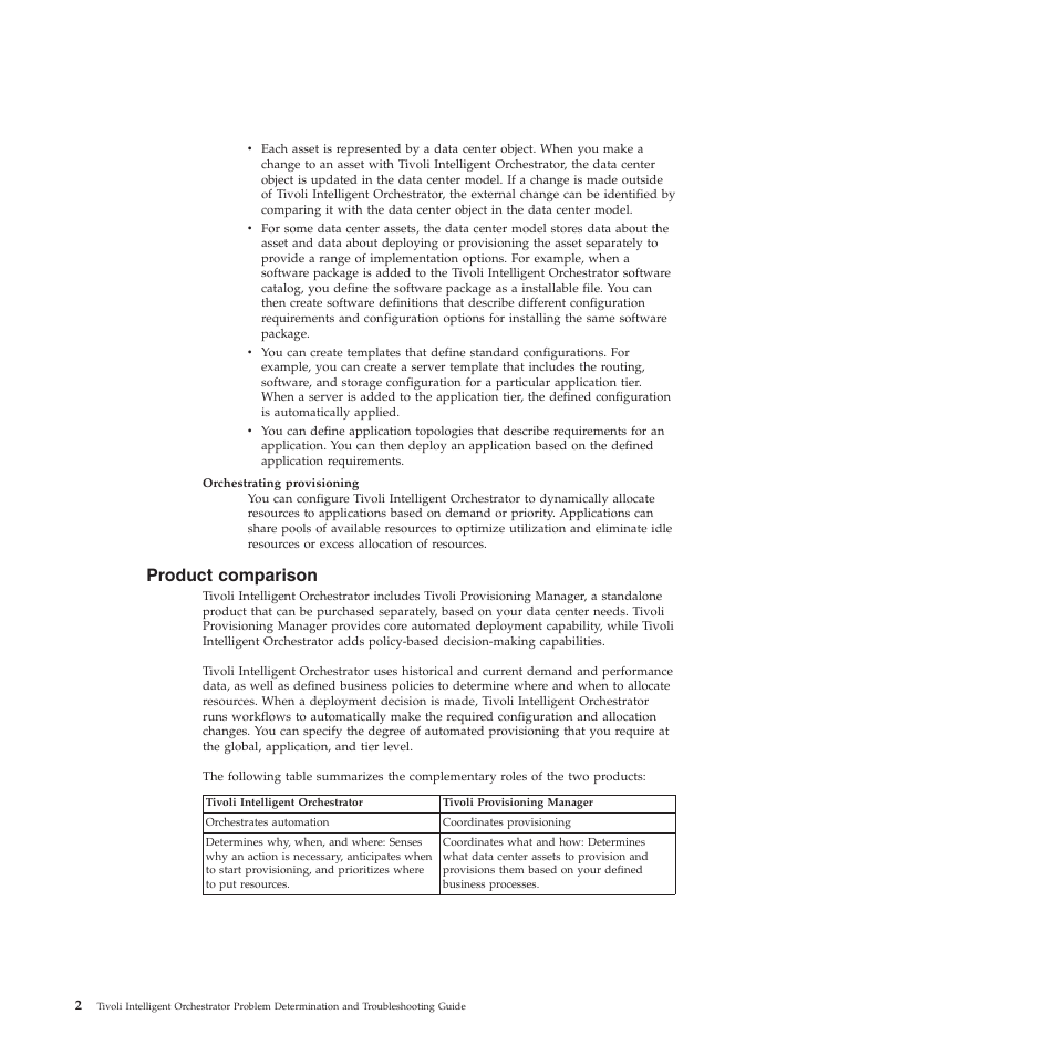 Product comparison, Product, Comparison | IBM 51 User Manual | Page 14 / 248