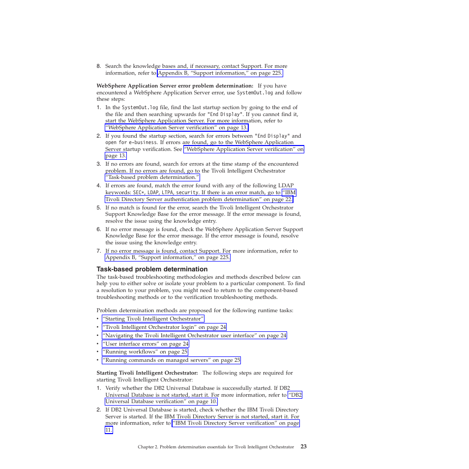 Task-based problem determination | IBM 51 User Manual | Page 35 / 248