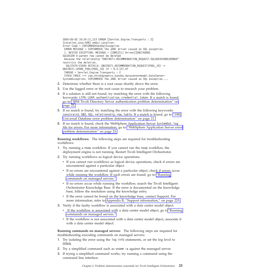 Running, Workflows, Commands | Managed, Servers | IBM 51 User Manual | Page 37 / 248