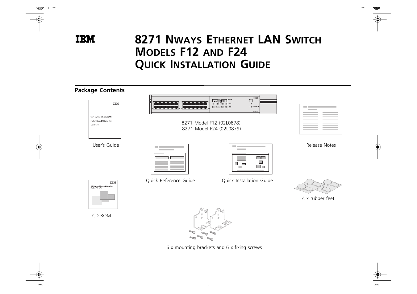 IBM 8271 F12 User Manual | 2 pages