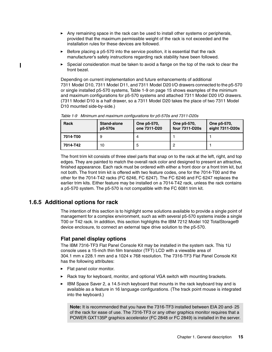 5 additional options for rack | IBM P5 570 User Manual | Page 27 / 82