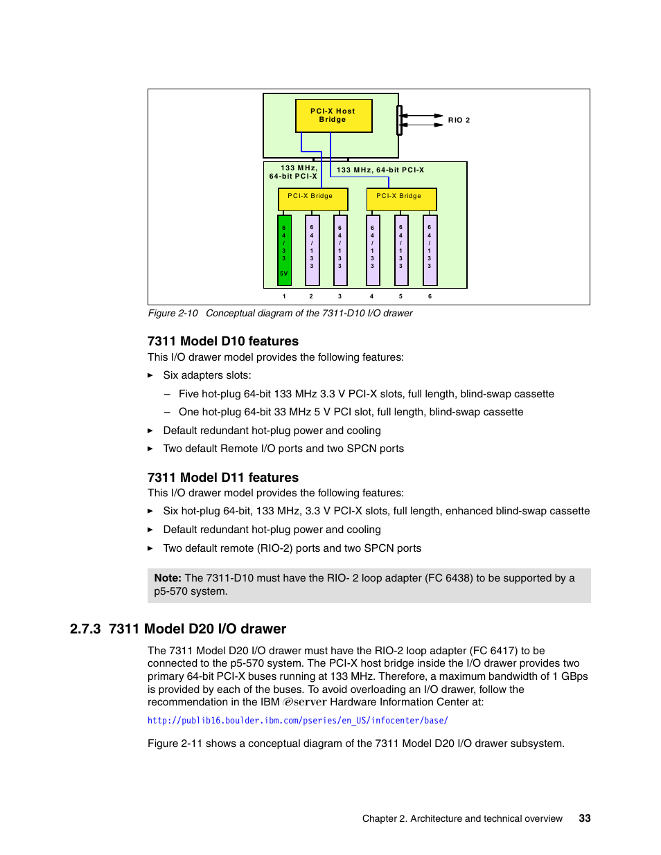 3 7311 model d20 i/o drawer | IBM P5 570 User Manual | Page 45 / 82