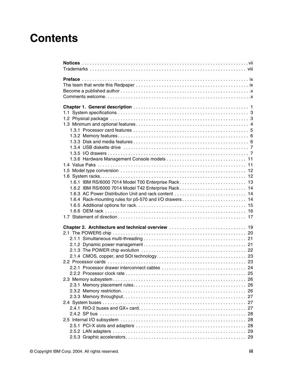 IBM P5 570 User Manual | Page 5 / 82