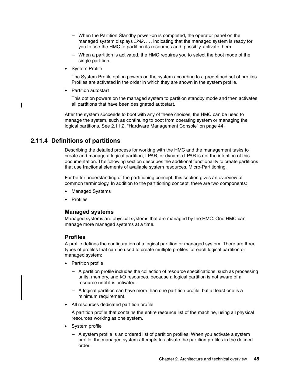 4 definitions of partitions | IBM P5 570 User Manual | Page 57 / 82