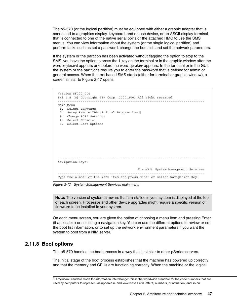 8 boot options | IBM P5 570 User Manual | Page 59 / 82