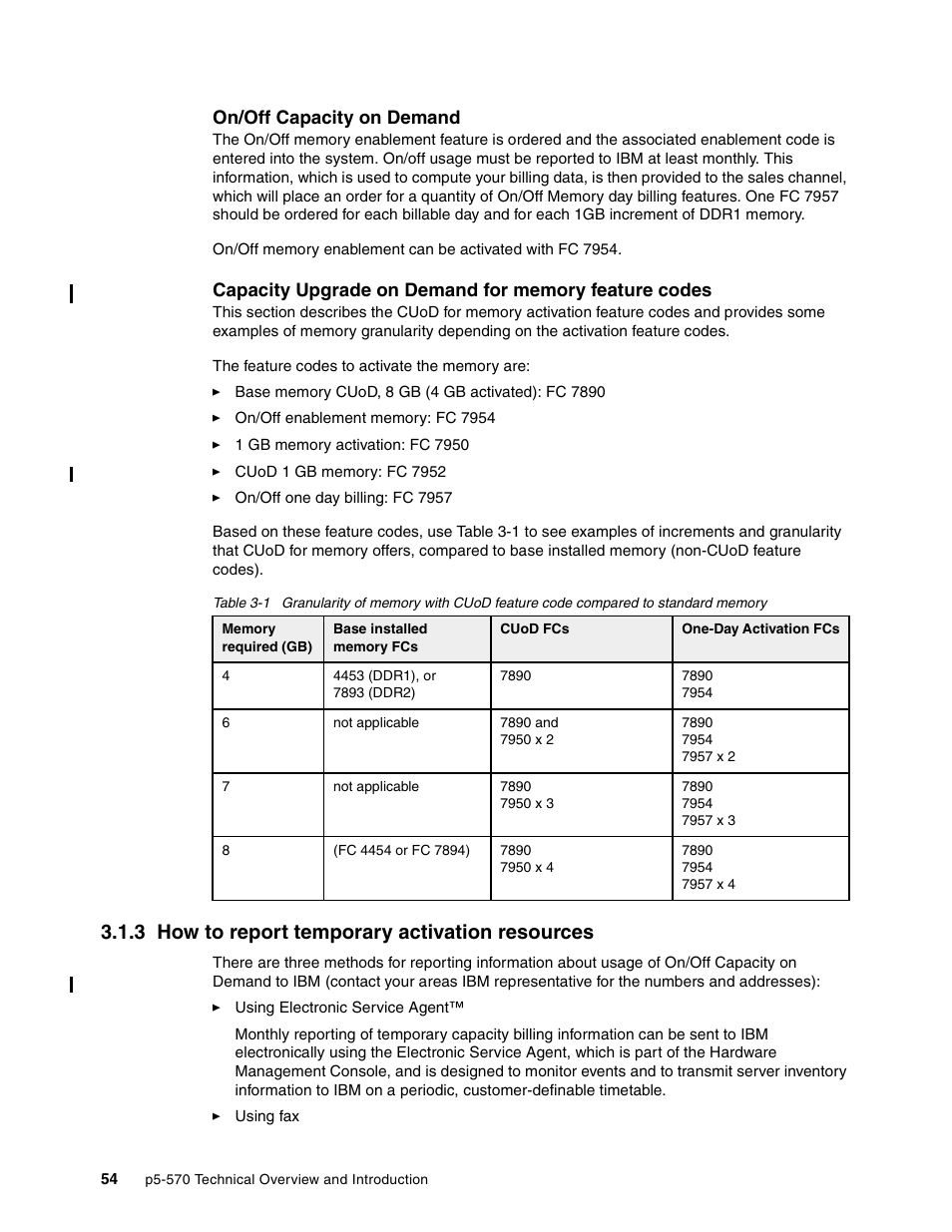 3 how to report temporary activation resources | IBM P5 570 User Manual | Page 66 / 82
