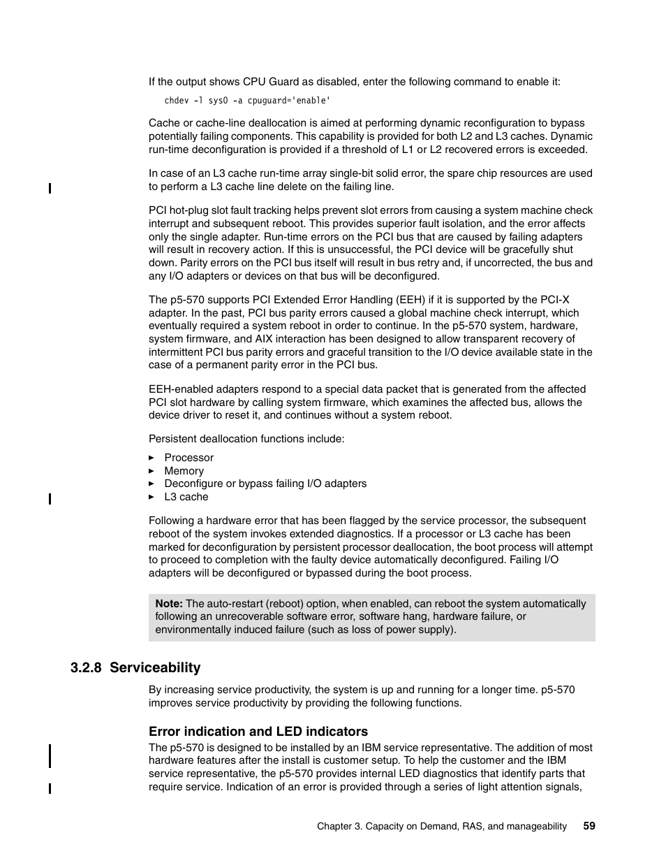 8 serviceability | IBM P5 570 User Manual | Page 71 / 82