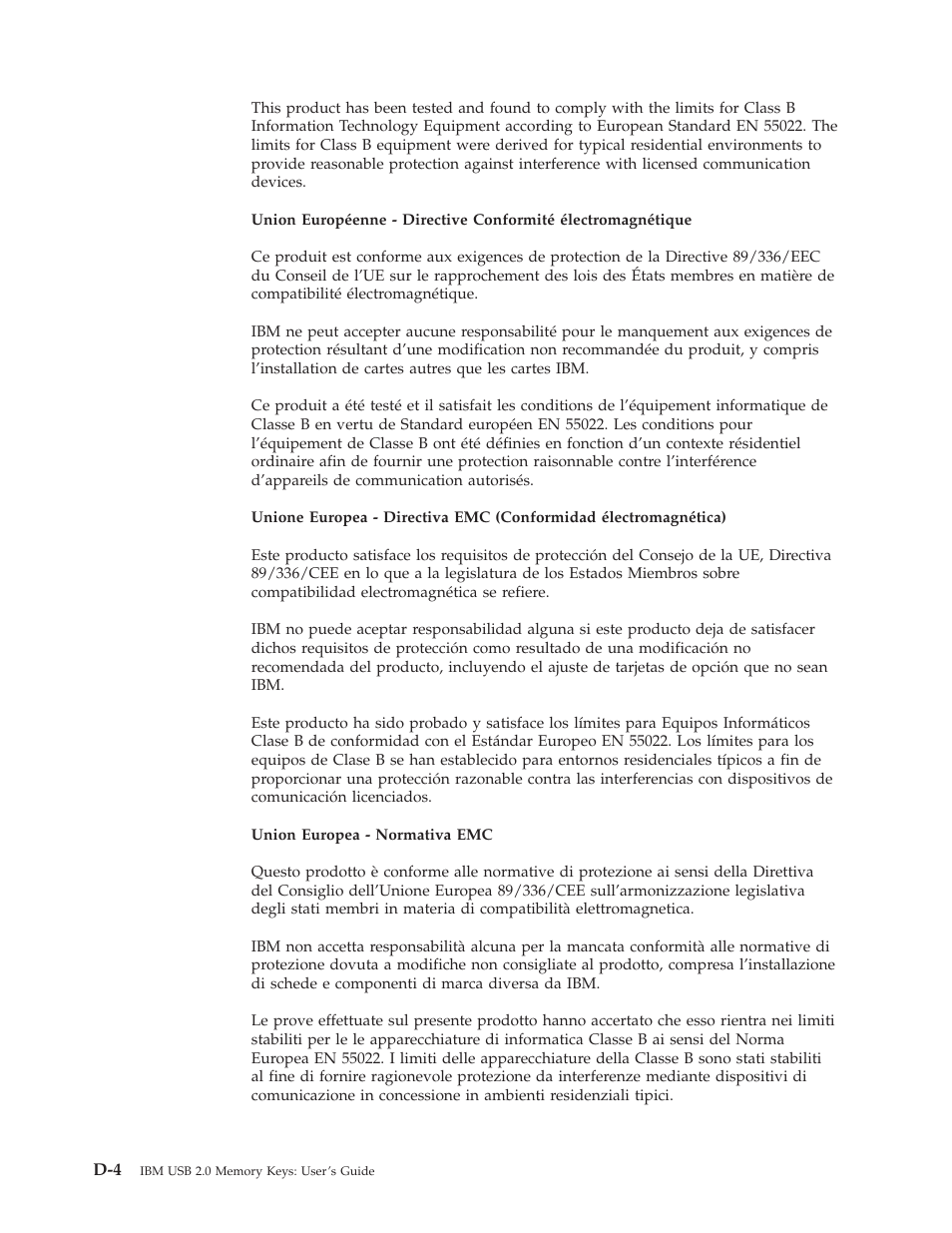 IBM 2 User Manual | Page 68 / 72