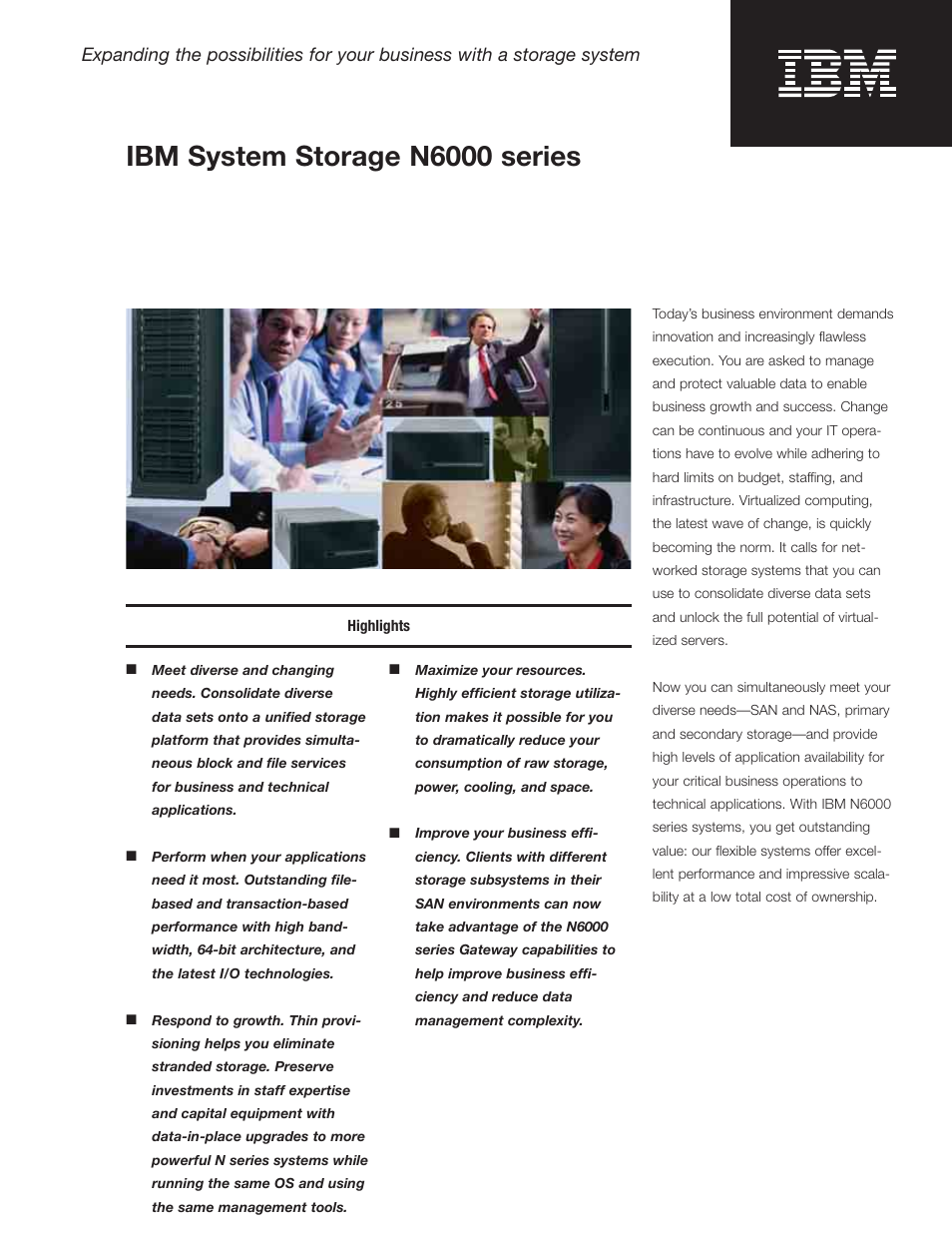 IBM System Storage N6060 User Manual | 6 pages