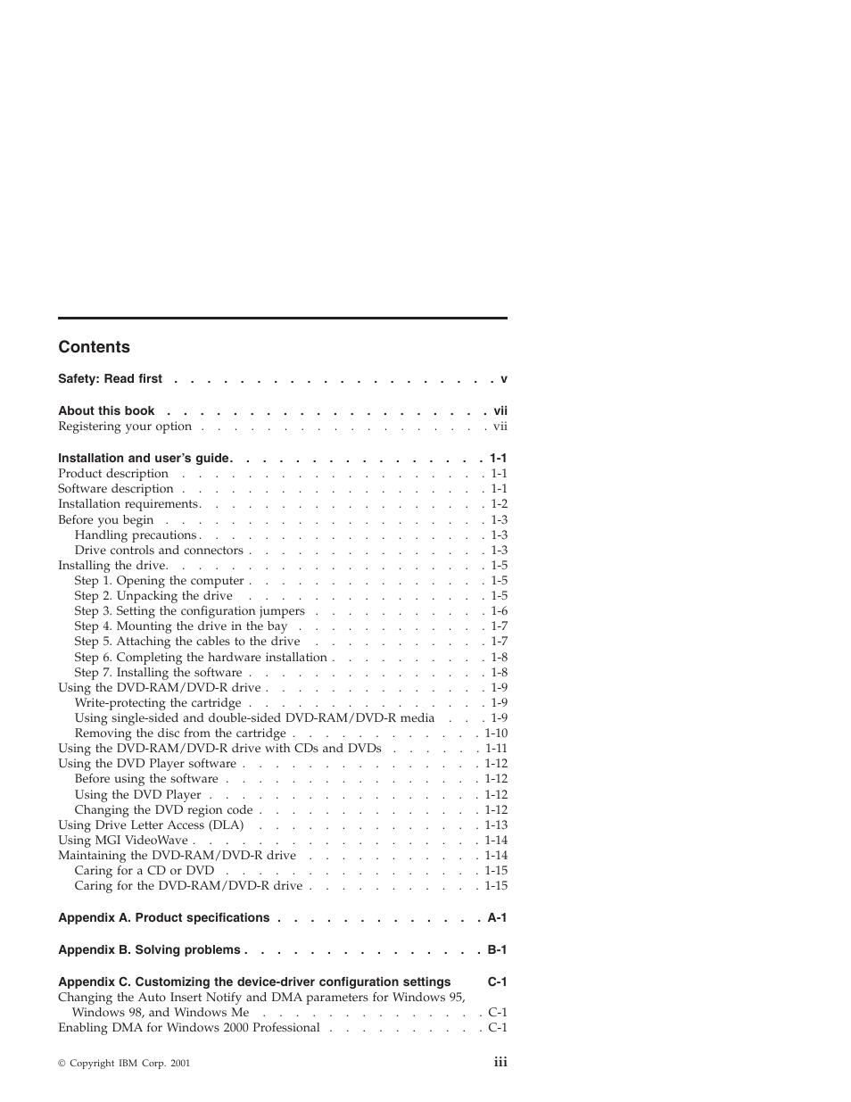 IBM 22P6960 User Manual | Page 3 / 56