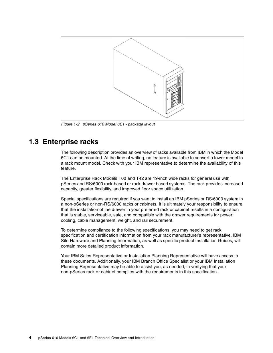 3 enterprise racks | IBM 610 User Manual | Page 12 / 40