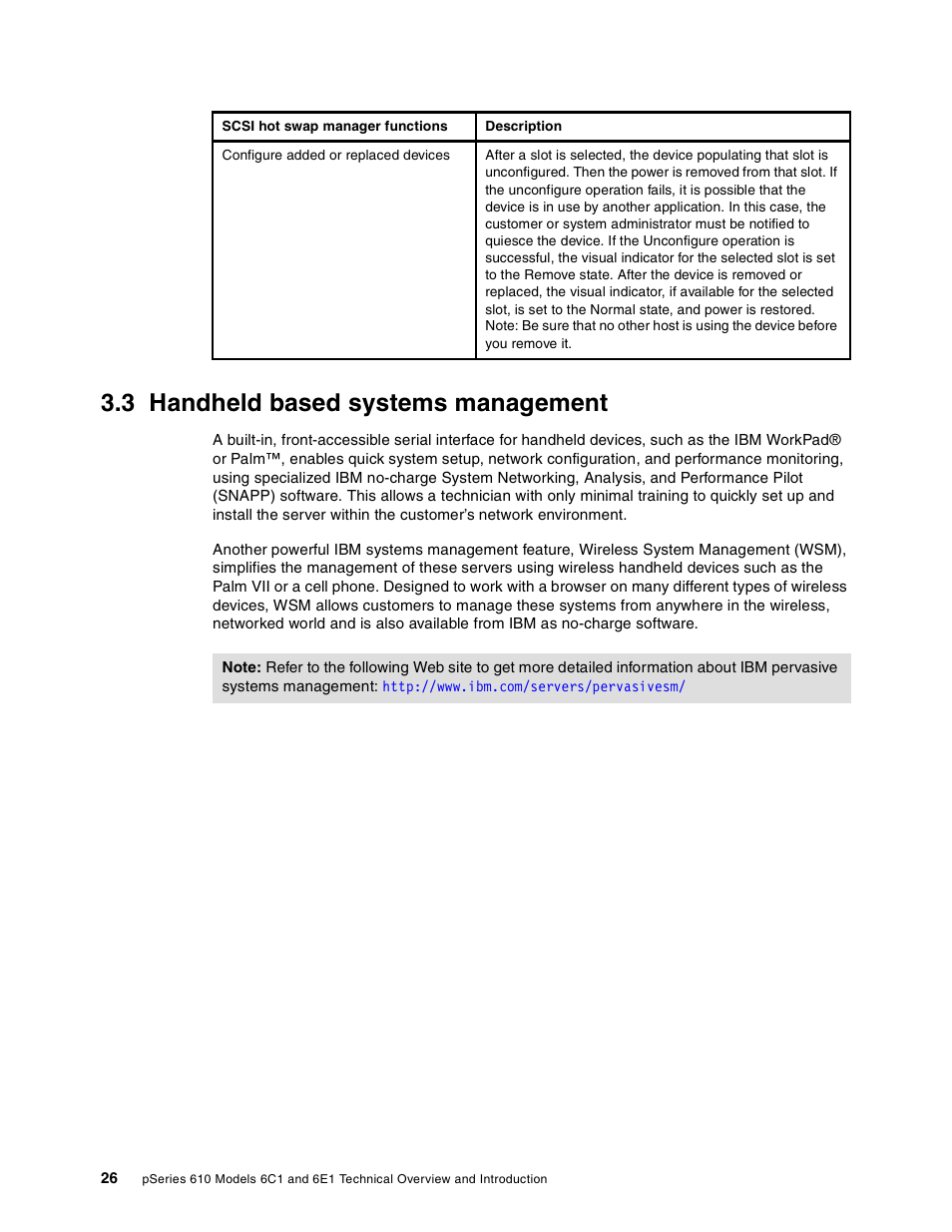 3 handheld based systems management | IBM 610 User Manual | Page 34 / 40