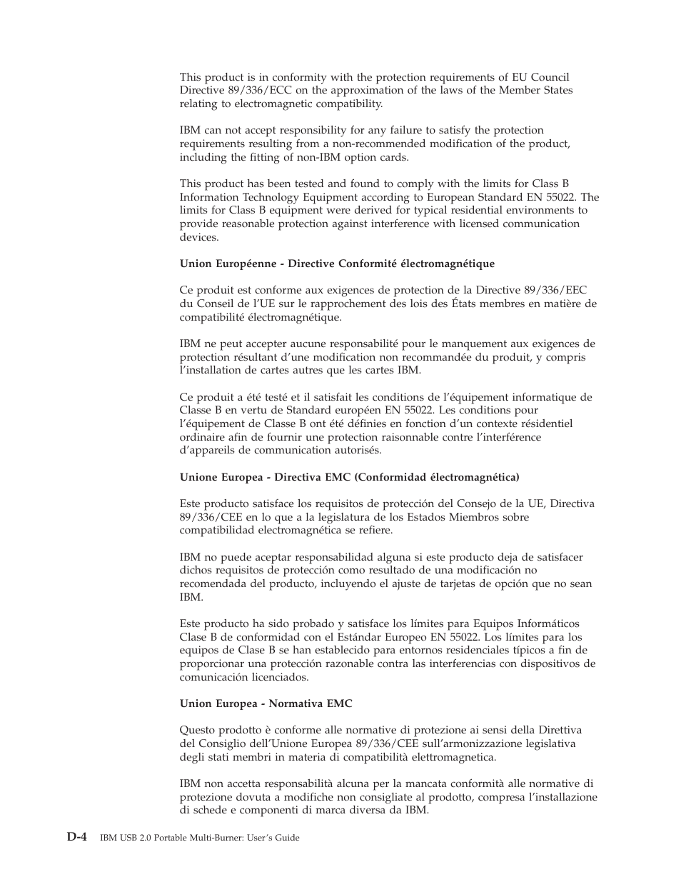 IBM 22P9176 User Manual | Page 72 / 76