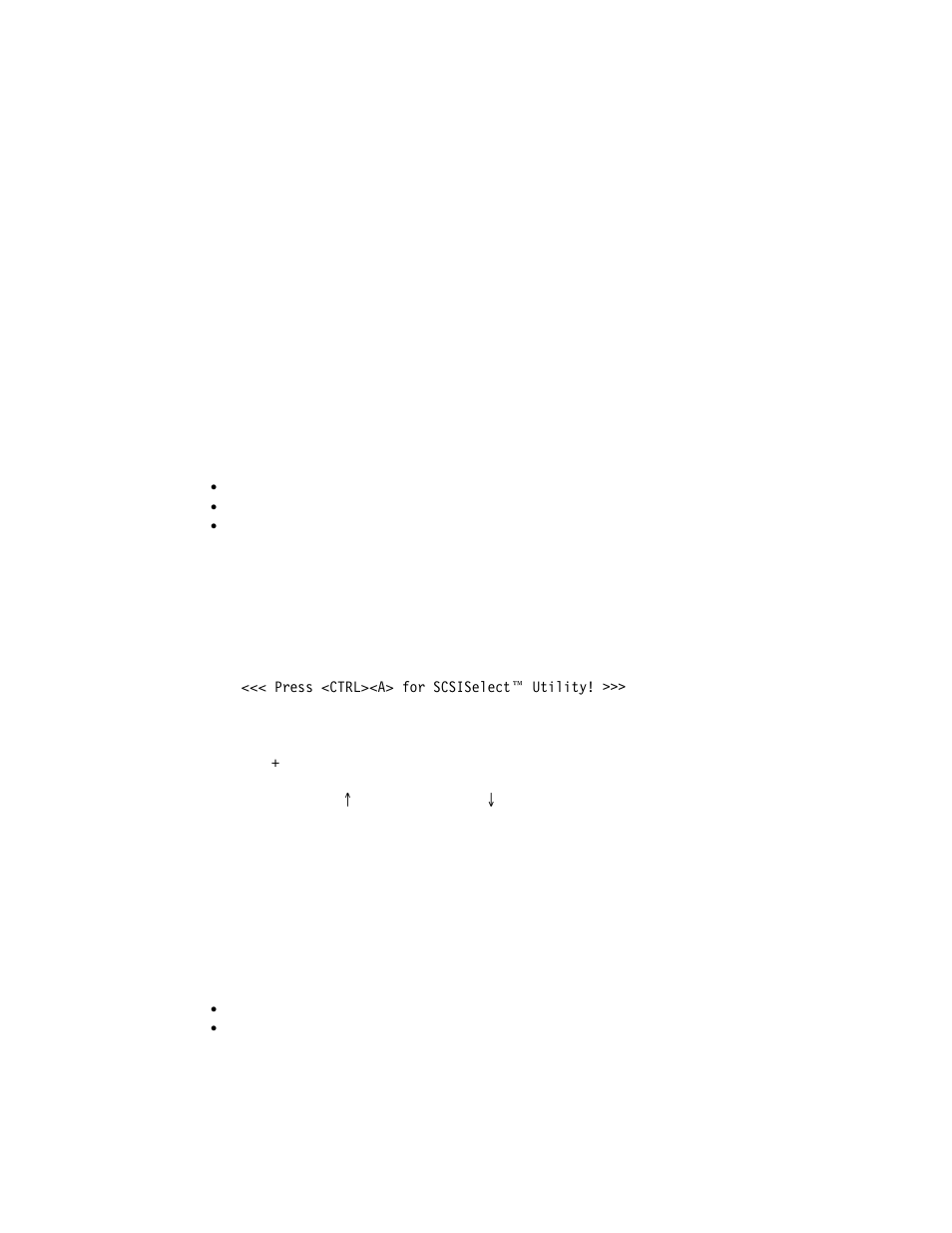 Using the scsiselect utility program, Starting the scsiselect utility program, Scsiselect utility program options | IBM 704 User Manual | Page 82 / 348