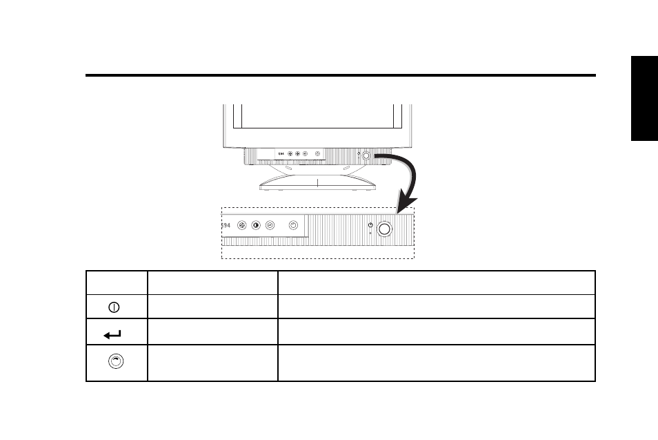 User controls, English | IBM G94 User Manual | Page 12 / 37